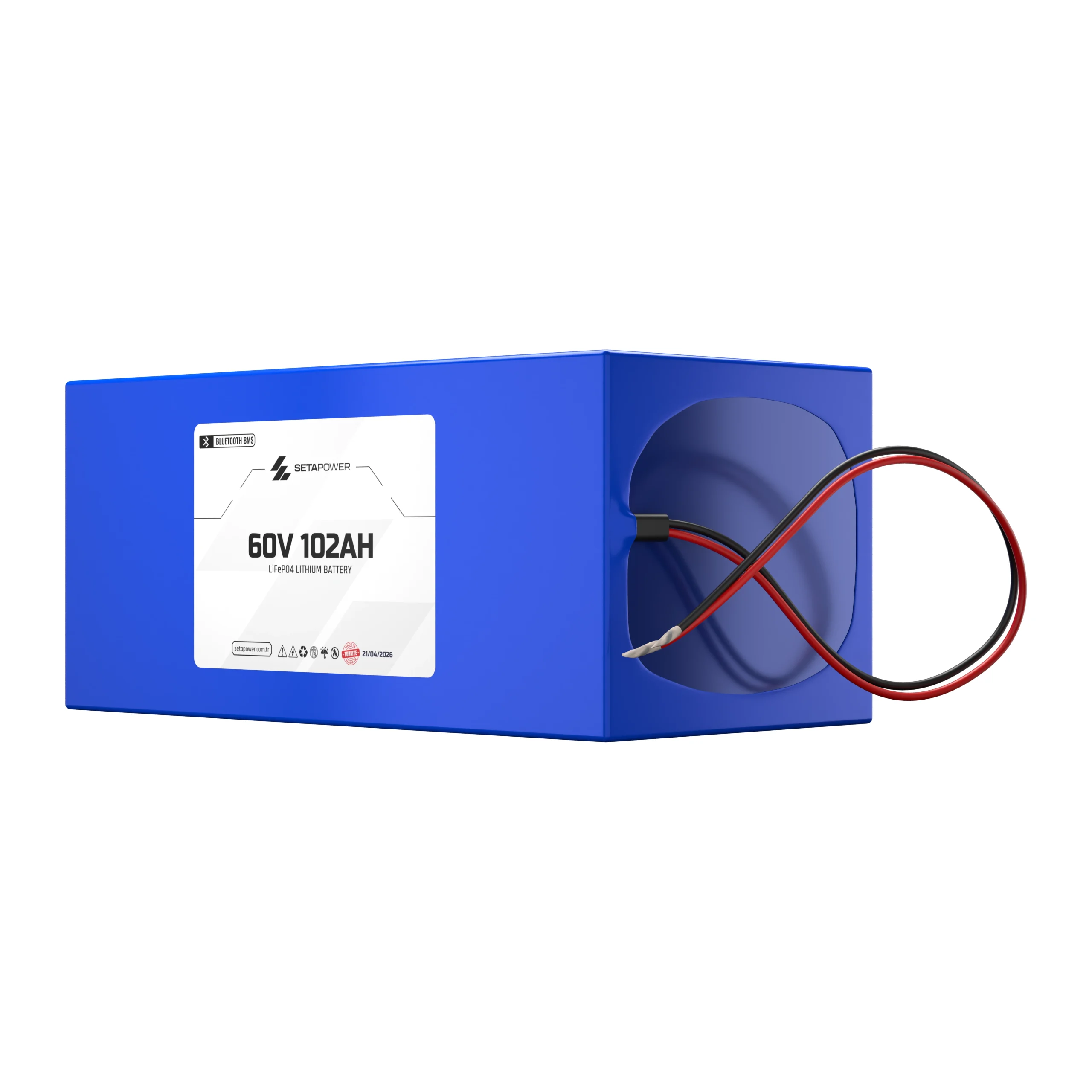 Lityum-Batarya-Grupları0043 Setapower 60V 102AH Bluetooth Özellikli LiFePO4 Batarya - Görsel 1